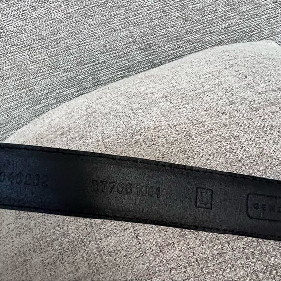 Vintage Fossil Black Leather Belt With Ornate Buckle - Picture 4 of 8